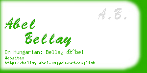 abel bellay business card